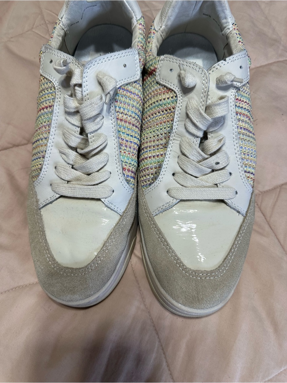 Dolce Vita woven multicolor panel sneakers